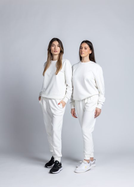 Ivory Sweatshirt Set